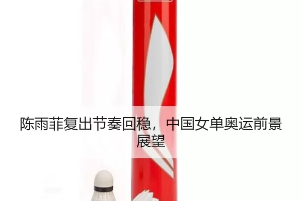 陈雨菲复出节奏回稳，中国女单奥运前景展望